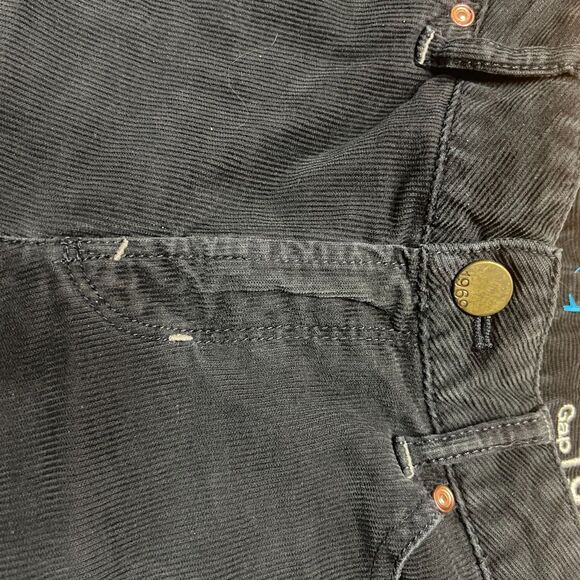 GAP Sexy Boot 30/10 Tornado Gray Corduroy Jeans Pants 5 -Pocket Low/Mid Rise - Picture 14 of 15